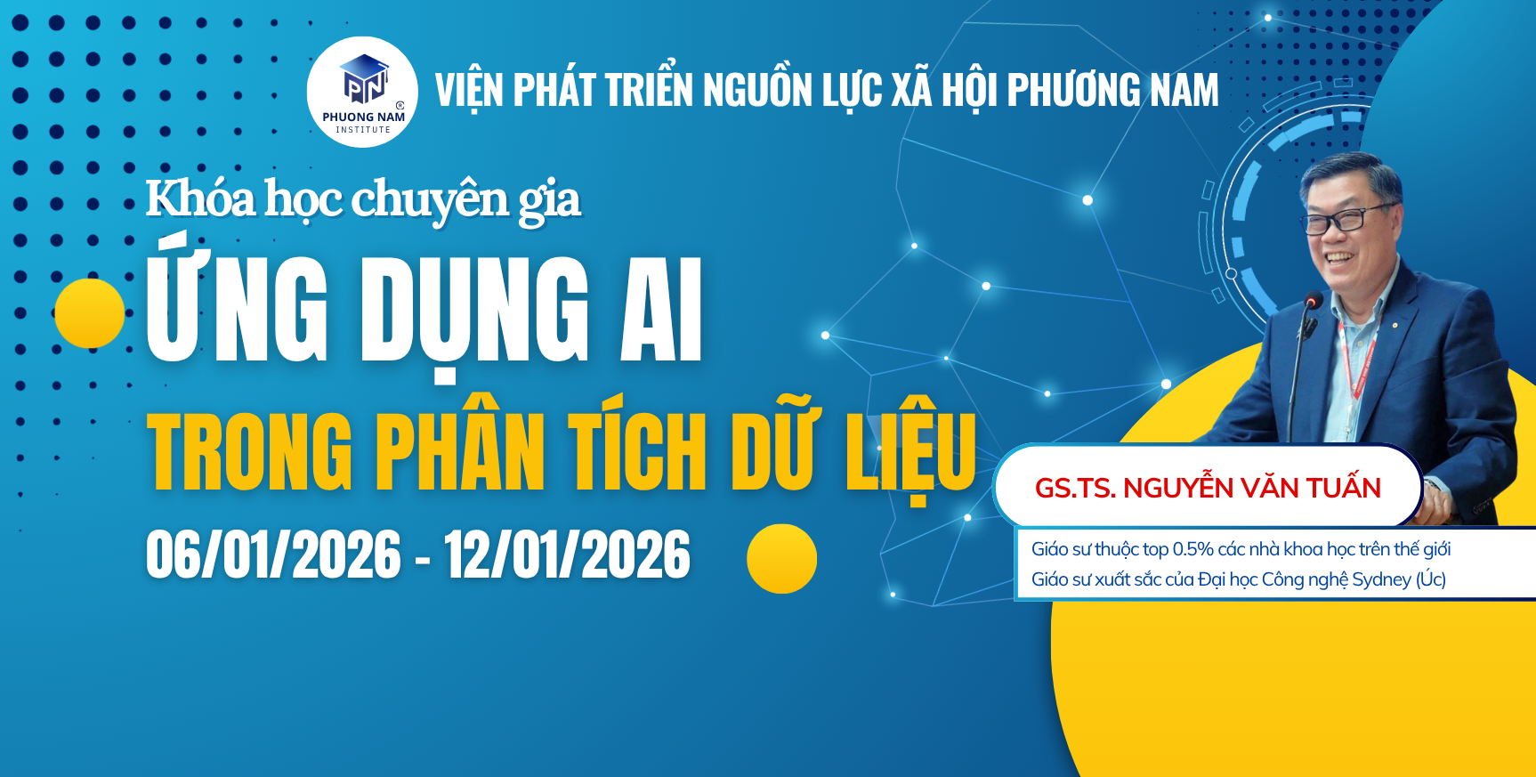 KHOÁ HỌC CHUYÊN GIA “ỨNG DỤNG AI TRONG PHÂN TÍCH DỮ LIỆU”