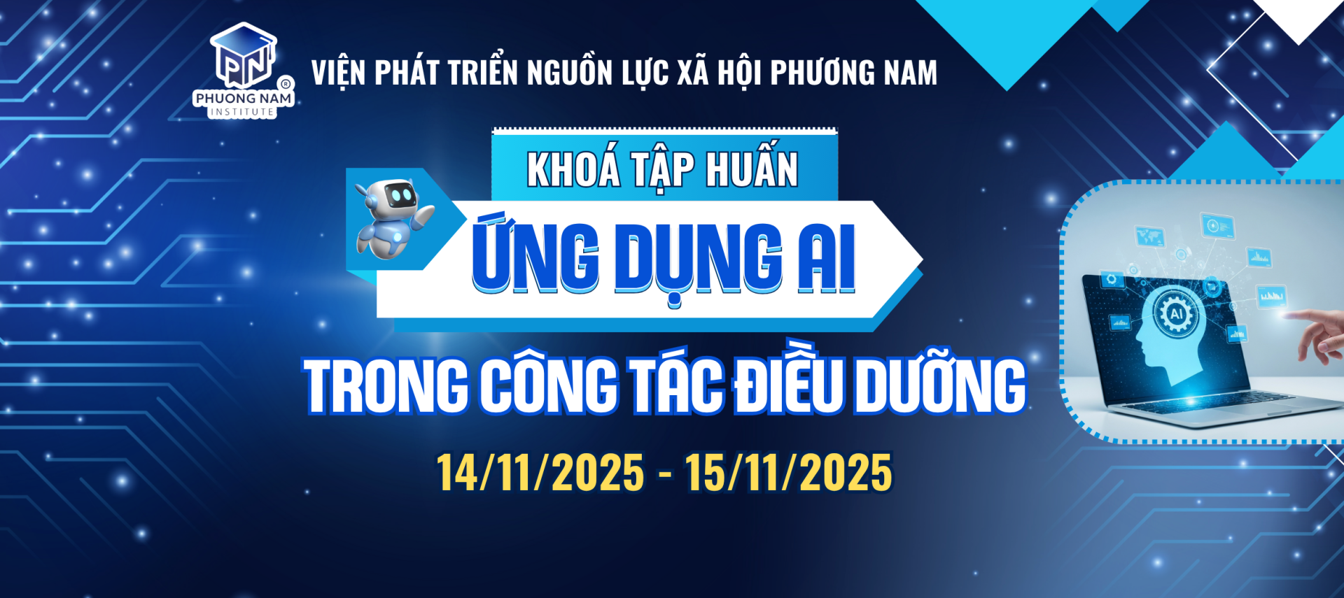 KHÓA TẬP HUẤN “ỨNG DỤNG AI TRONG CÔNG TÁC ĐIỀU DƯỠNG”